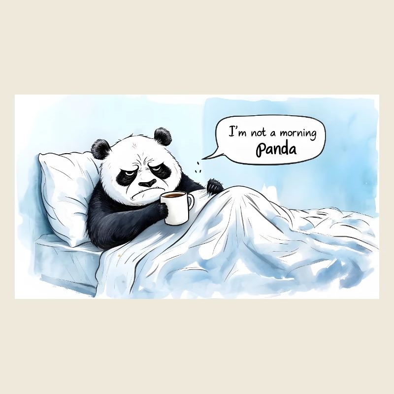 Morgendlicher Panda