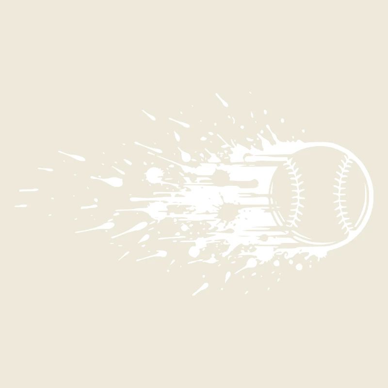 Energetic Baseball Art
