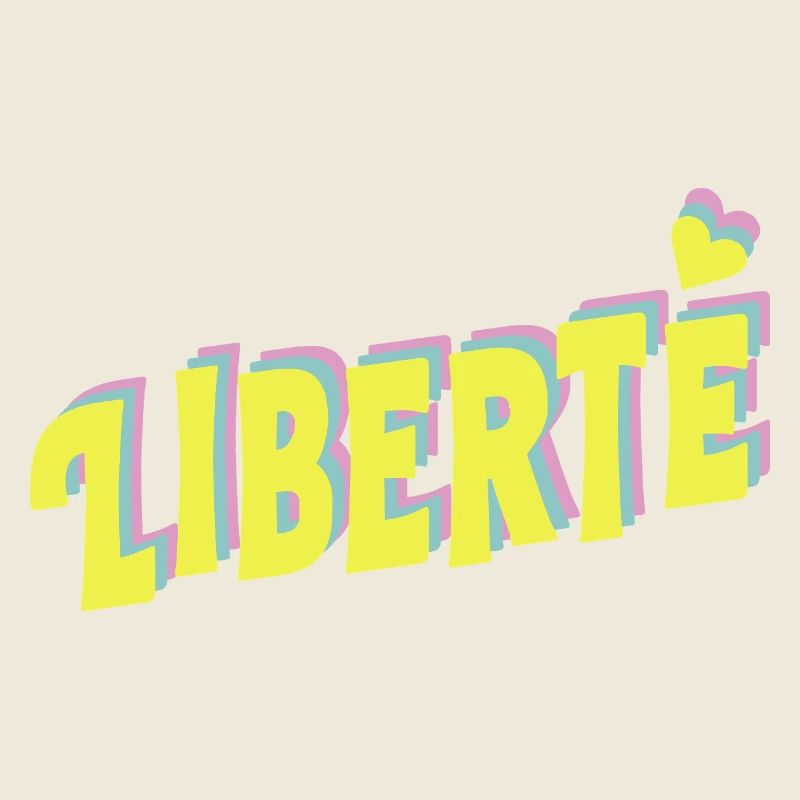 LIBERTÉ Pop Typography