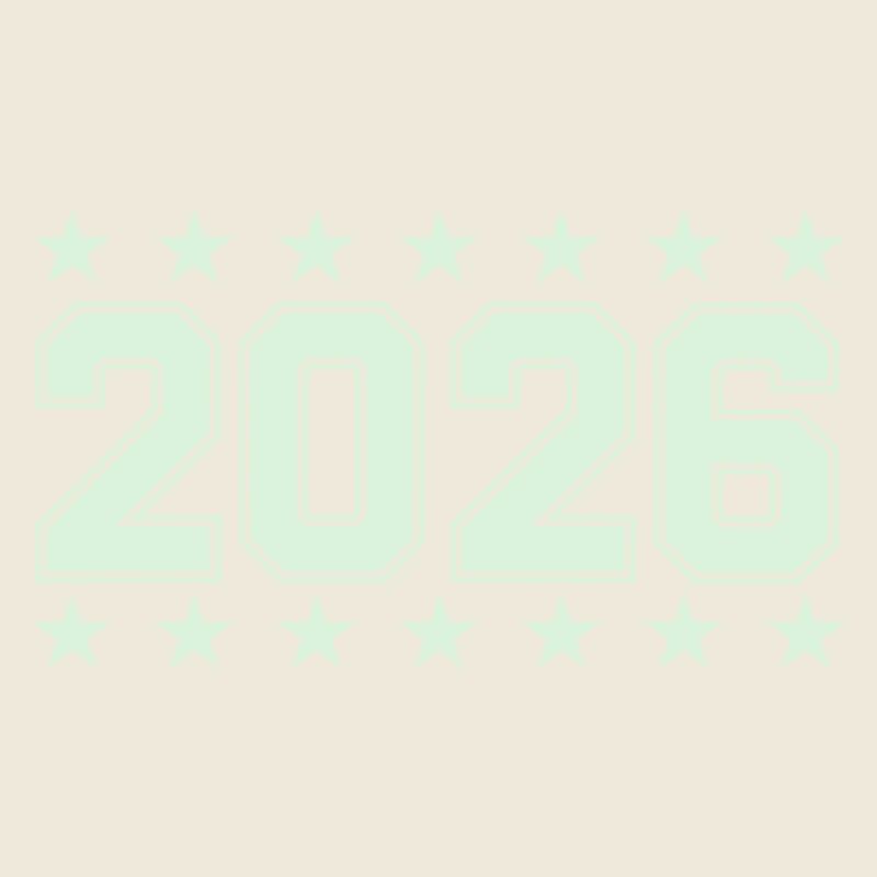 Police rétro Block 2026 avec étoiles