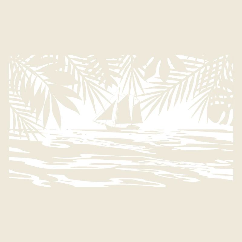 Caraïbes, île, bateau