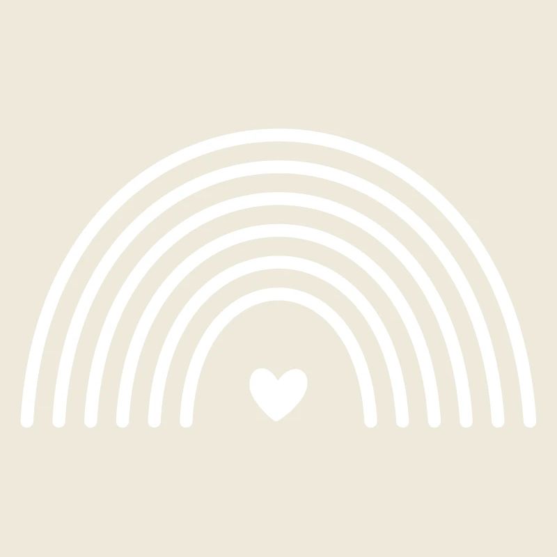 Regenbogen Herz Symbol