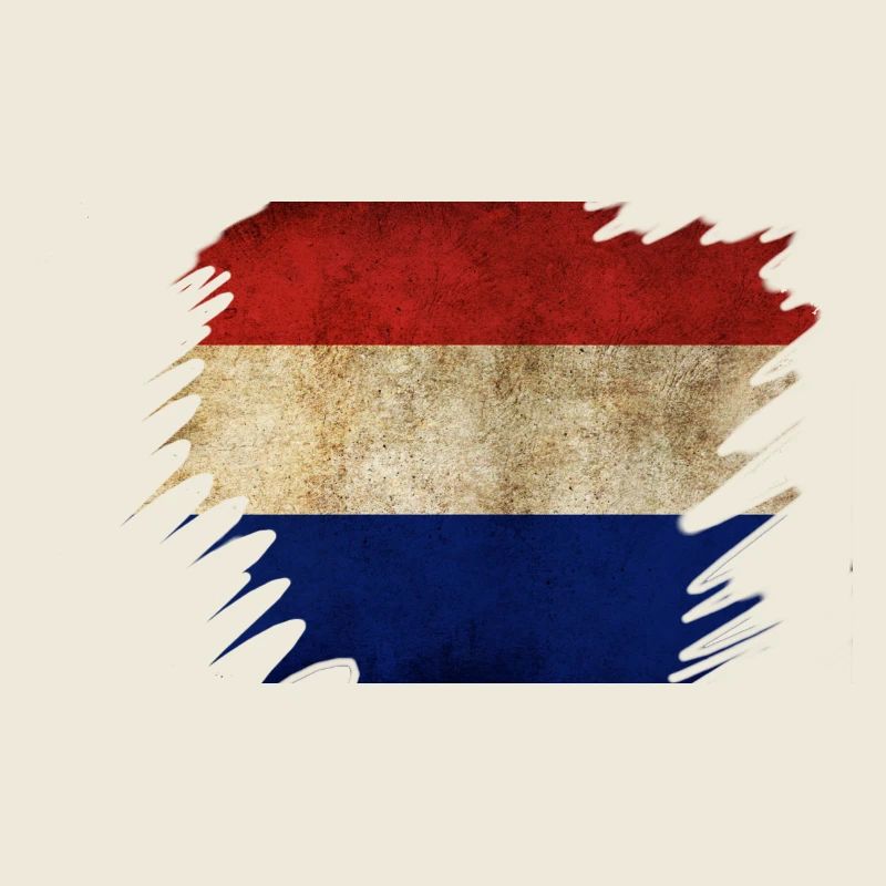 Conception du drapeau néerlandais Grunge