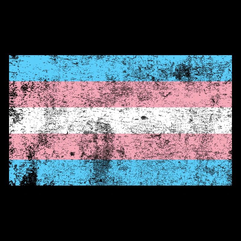 Drapeau transgenre Grunge Vintage Rétro