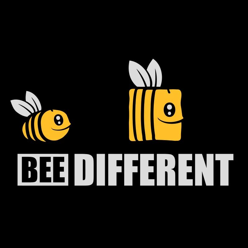 bee different Spruch Zitat