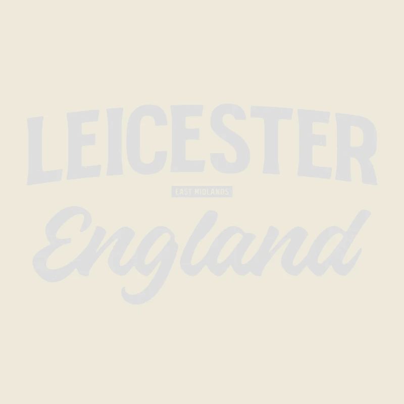 Leicester England Vintage Script