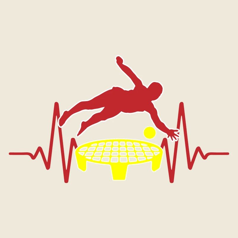 Spikeball Roundnet ECG heartbeat colors changeable