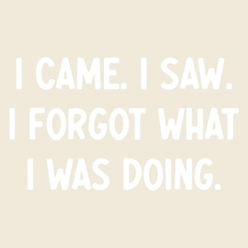 I Cam, I Saw, I Forgot What I Was Doing Forgetful