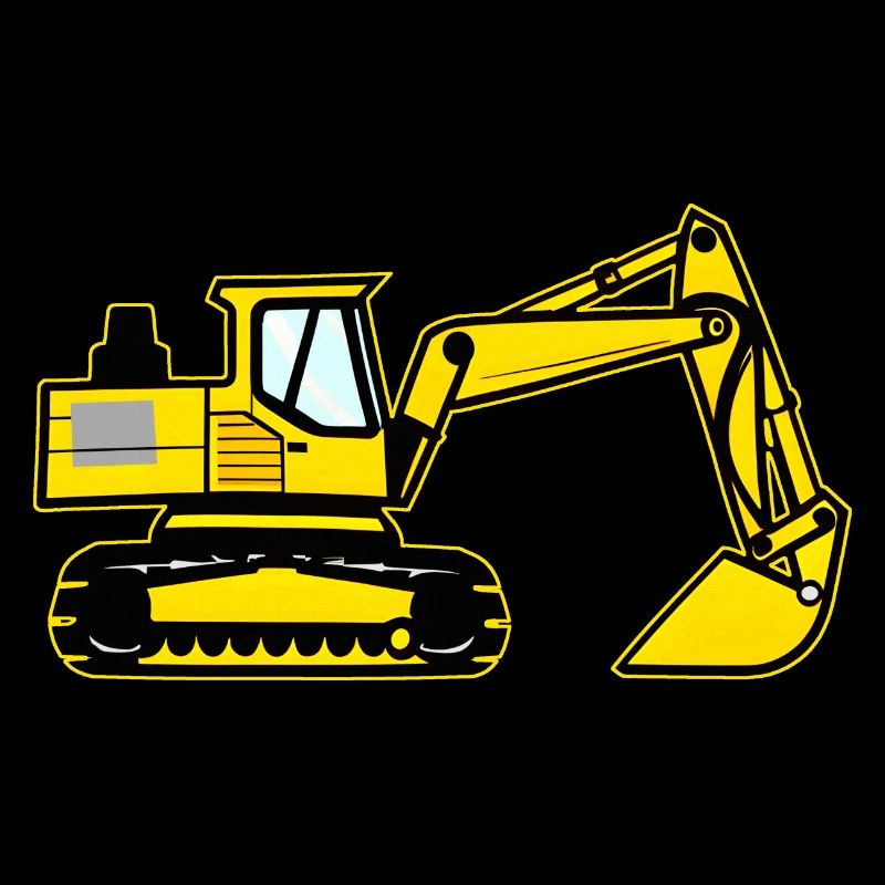 Kinder Bagger Gelber Schaufelbagger