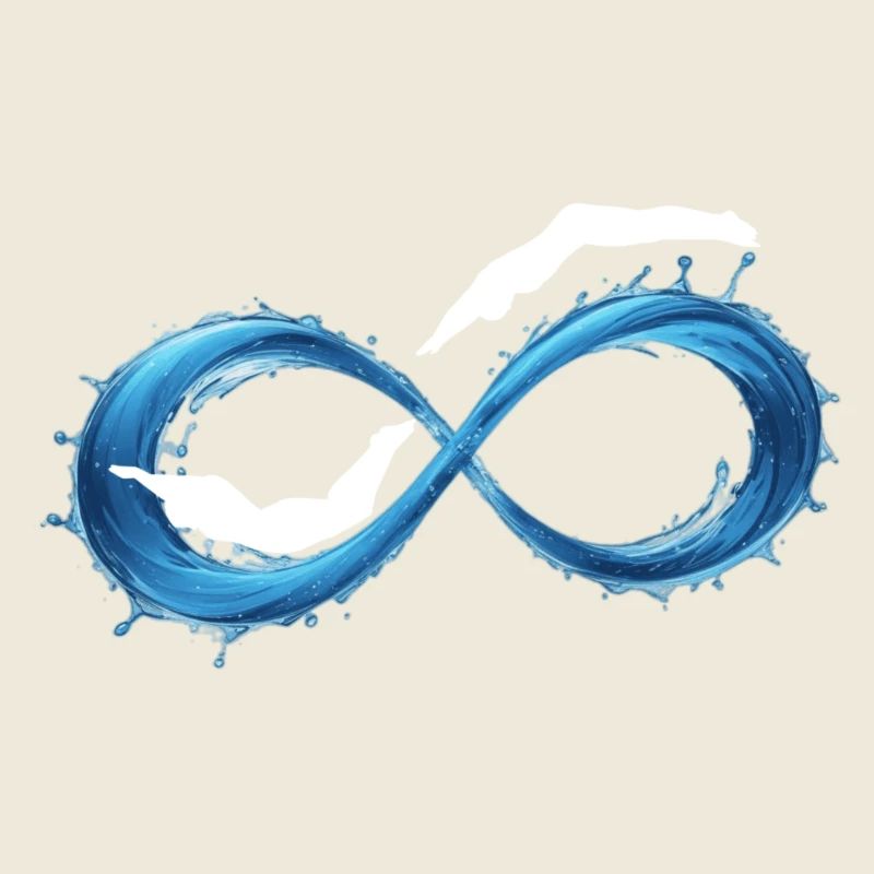 Infinity Wellen Schwimmen