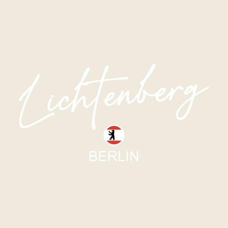 Lichtenberg - Berlin Flagge - Berliner Bär