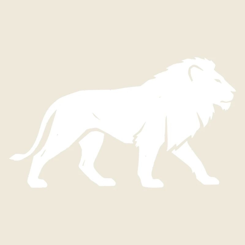 Safari de silhouette Lion Afrique Vector
