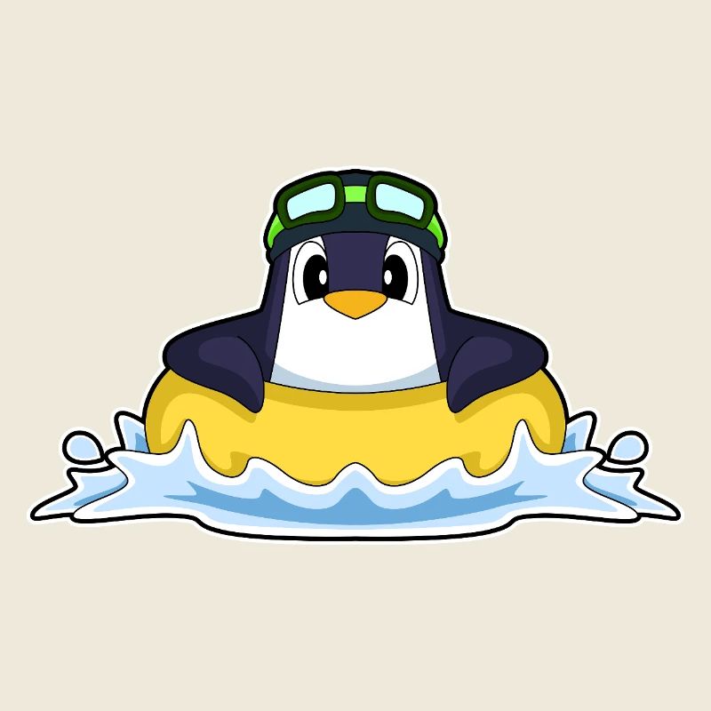 Été de la piscine Penguin