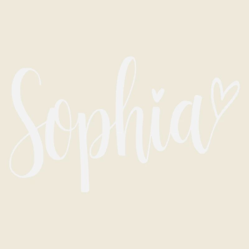 Sophia Name Font Heart