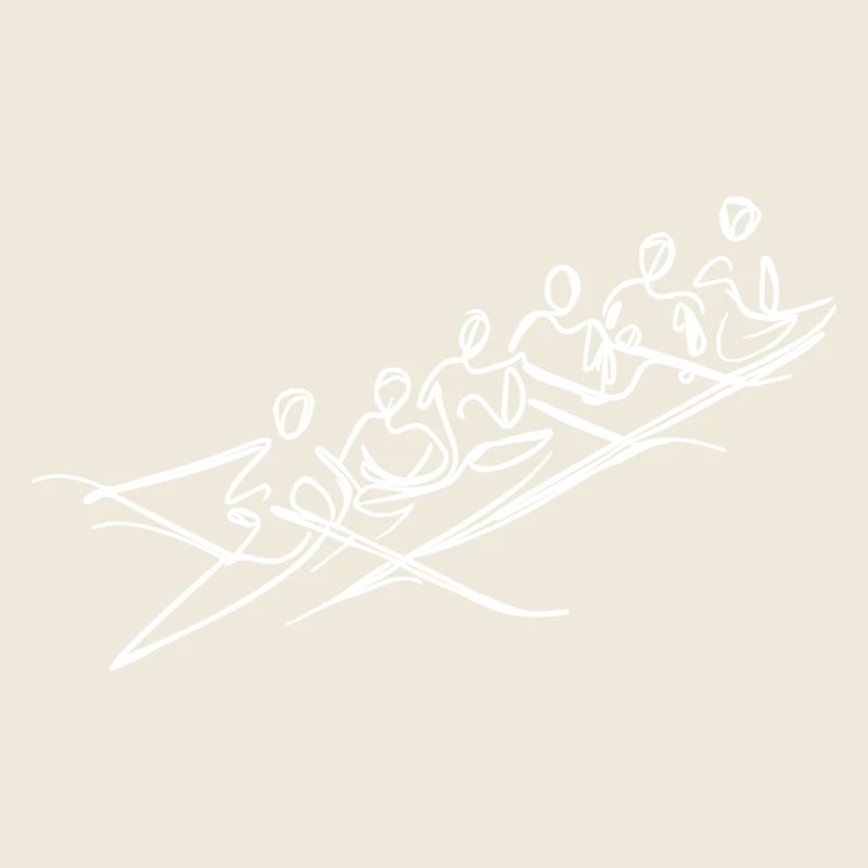 Rowing Team Sketch