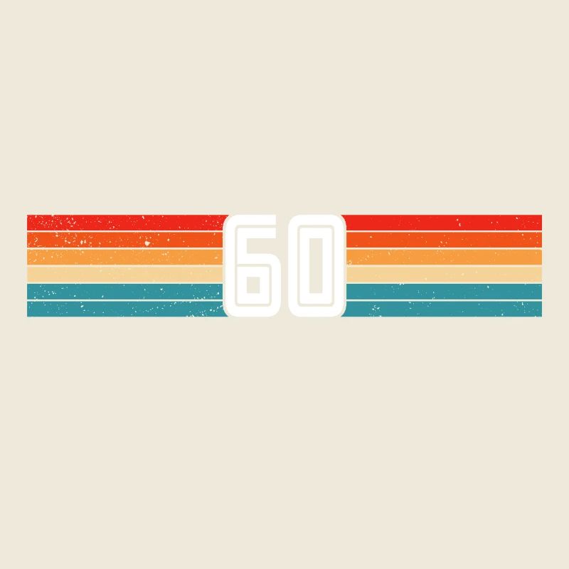 60 ans rétro 60e anniversaire