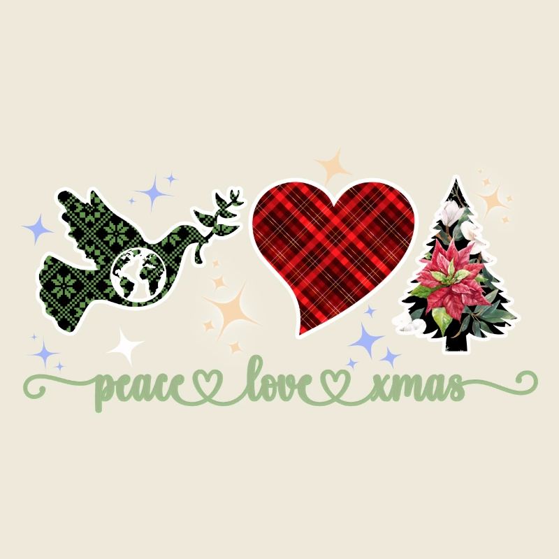 PEACE LOVE XMAS