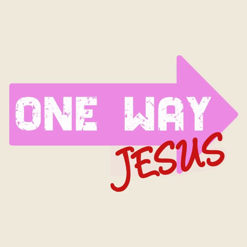 One Way Jesus lettering as a cool gift idea