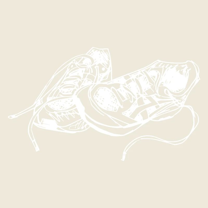 Handgezeichnete Sneaker Skizze