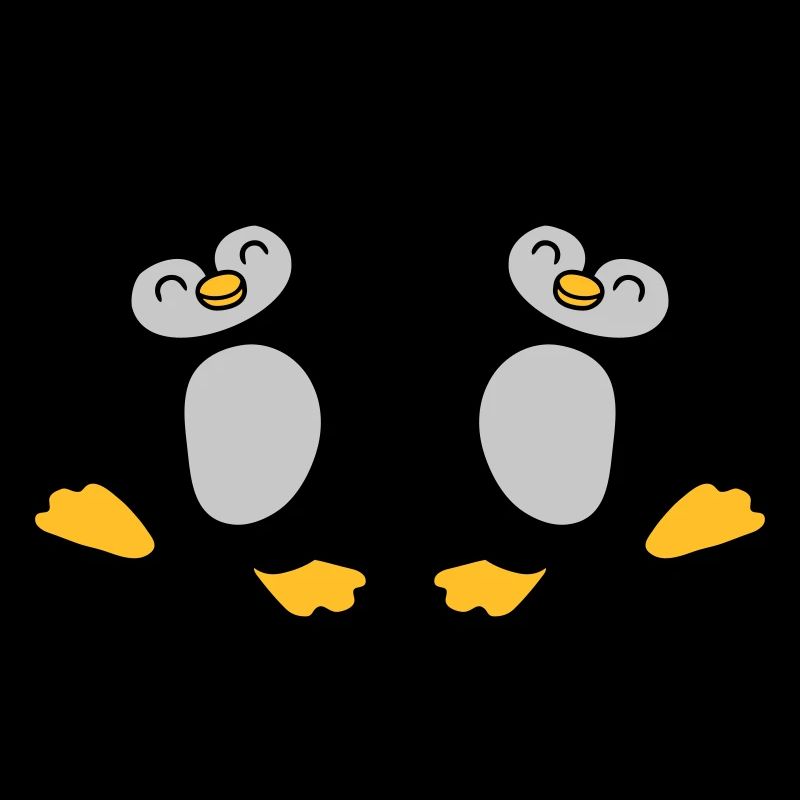High Five Begrüßung Pinguine