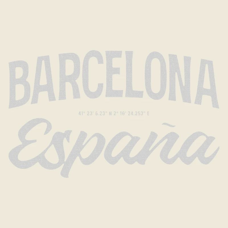 Barcelona Espana Script Design