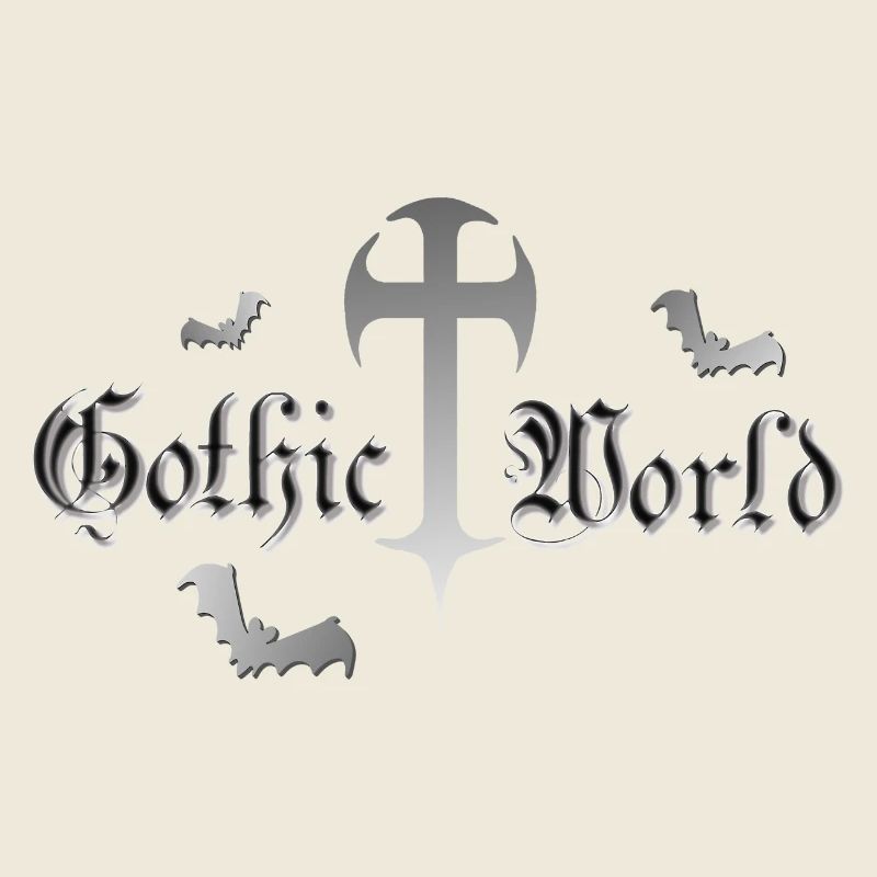 Goth, Sprüche, Kreuze, Fledermäuse