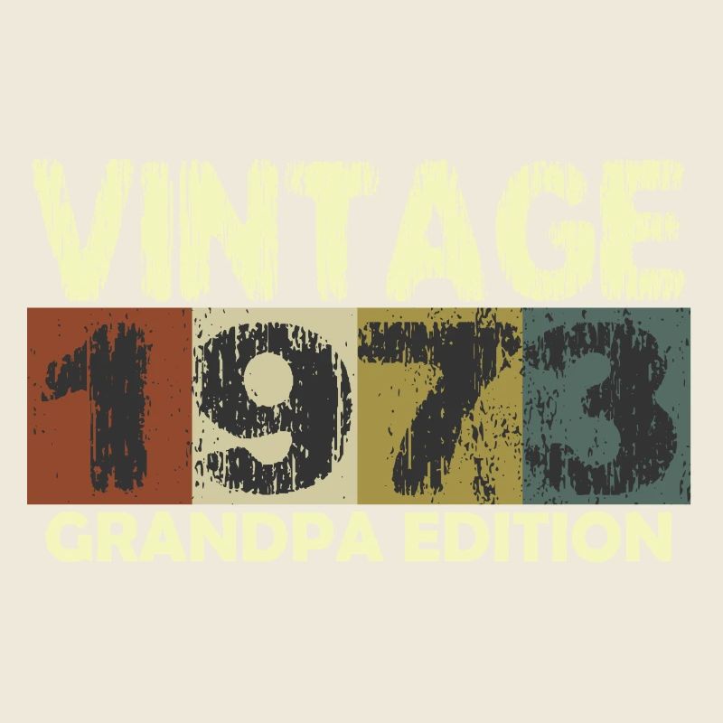 Vintage 1973 Anniversaire rétro sunset design