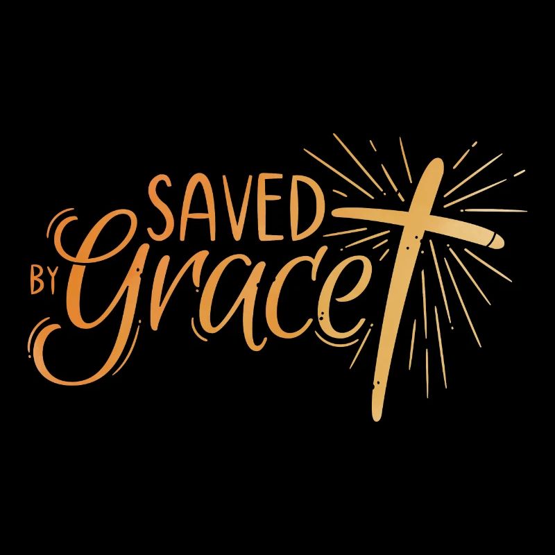 Saved by Grace Lettering