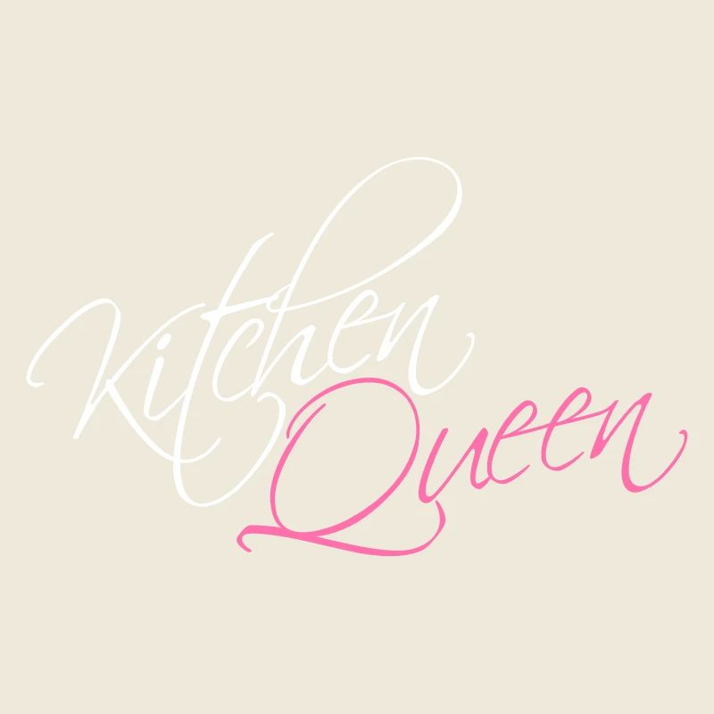 Kitchen Queen Logo Lettering Kitchen Queen Woman