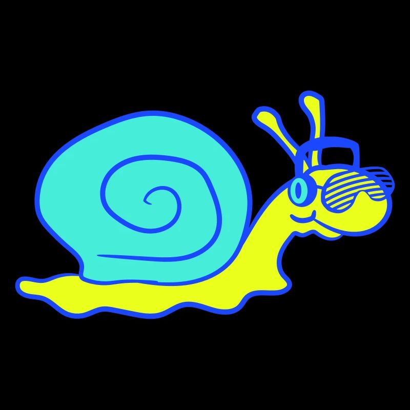 Cool DJ Snail Cute Shell