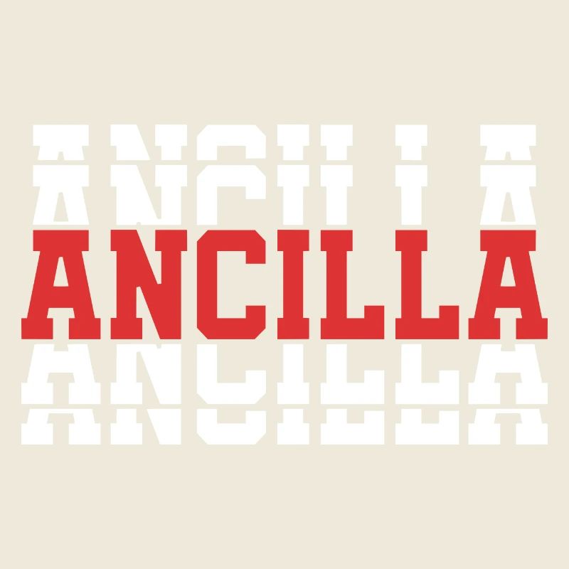 Girl Name Ancilla gestapelte Geschenkidee