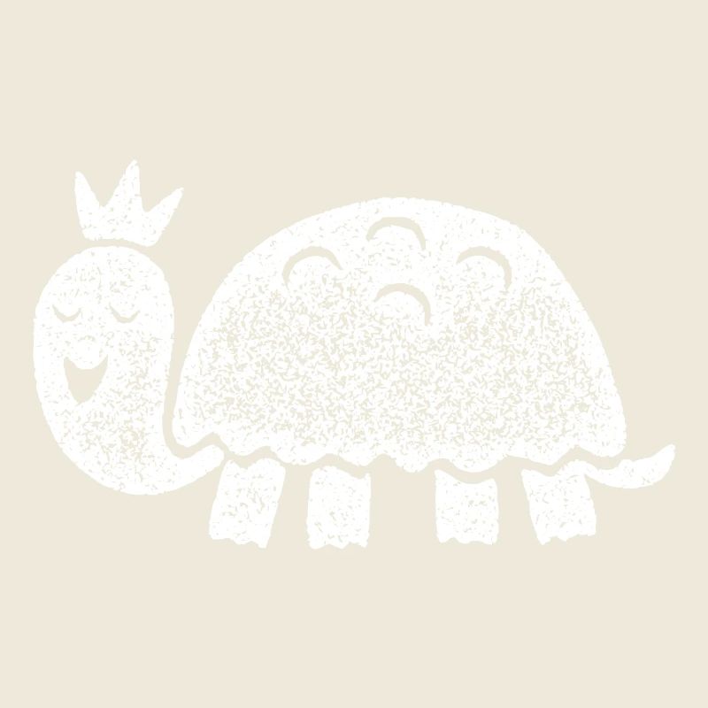 lachende Schildkröte mit Krone