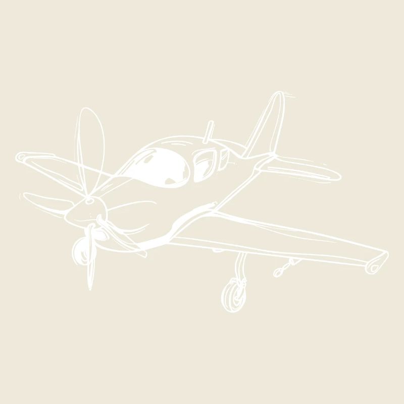 Hélice Avion Lineart