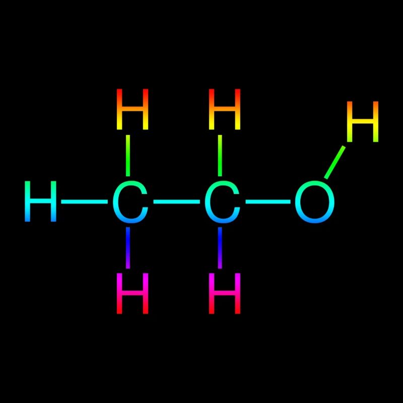 Formule développée par l'alcool éthylique