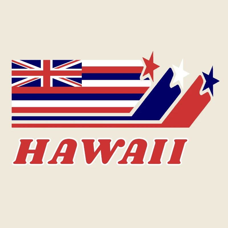 Cadeau de drapeau hawaï Honolulu