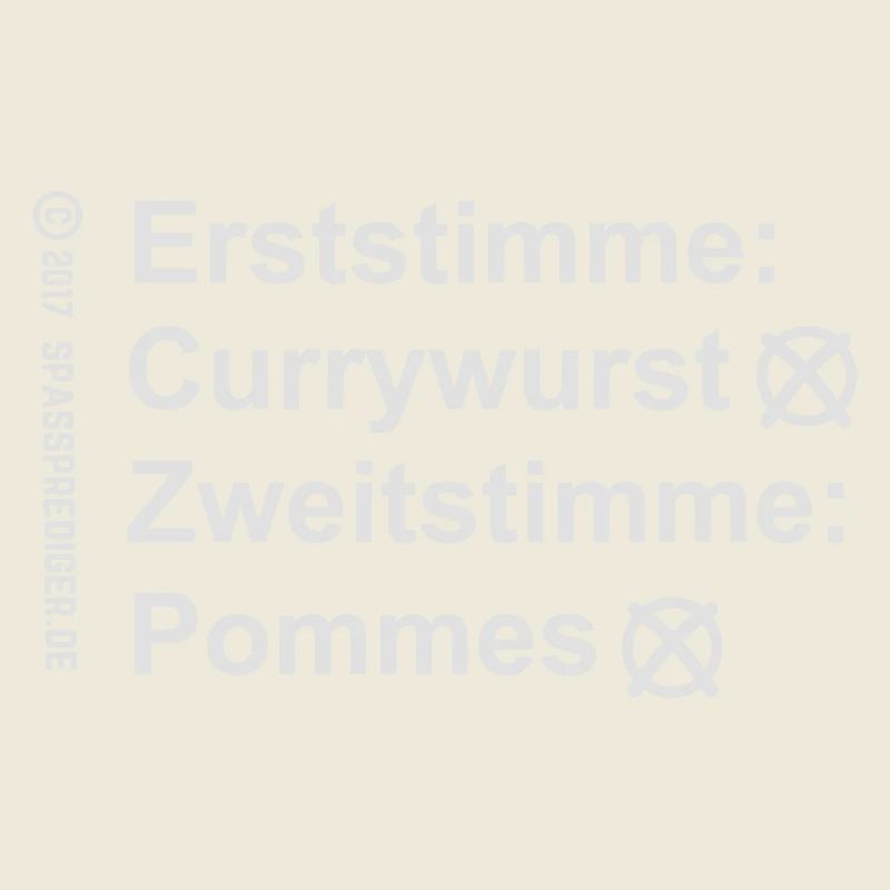 Erststimme Currywurst