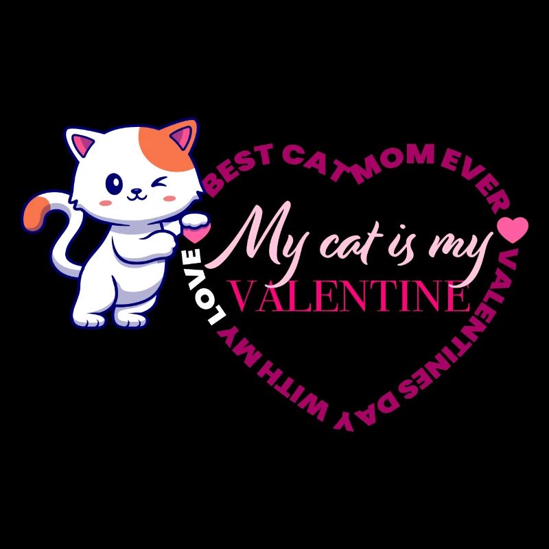 Valentinstag-Katze