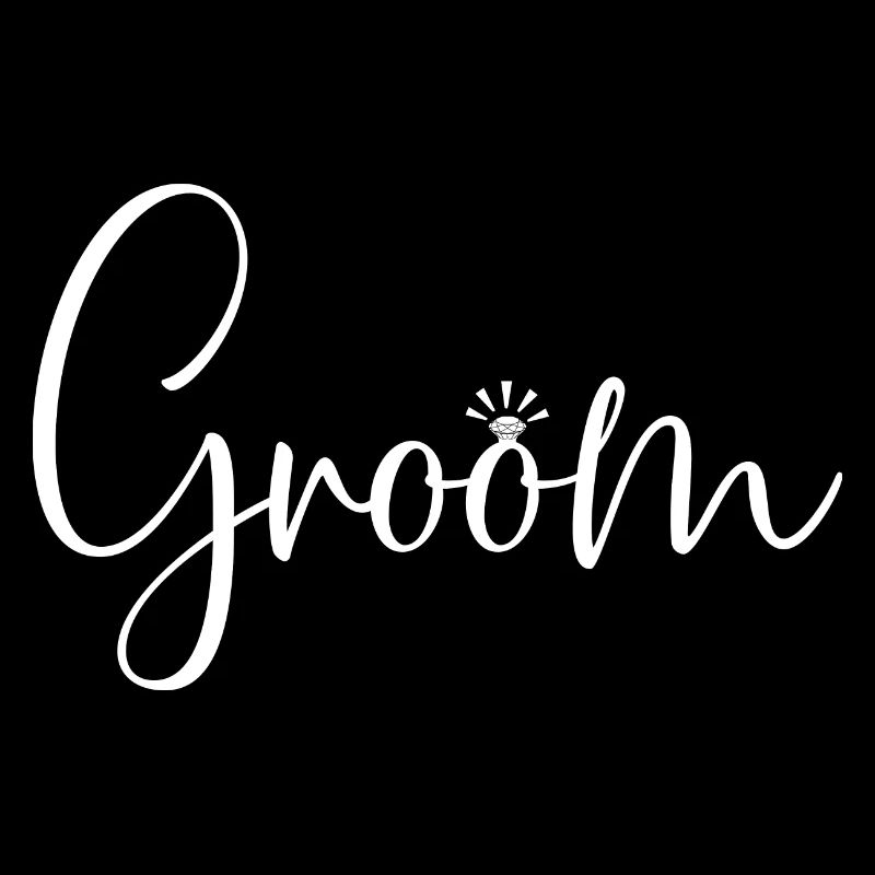 Bräutigam Cool Matching Paar Hochzeitsfeier Ehe