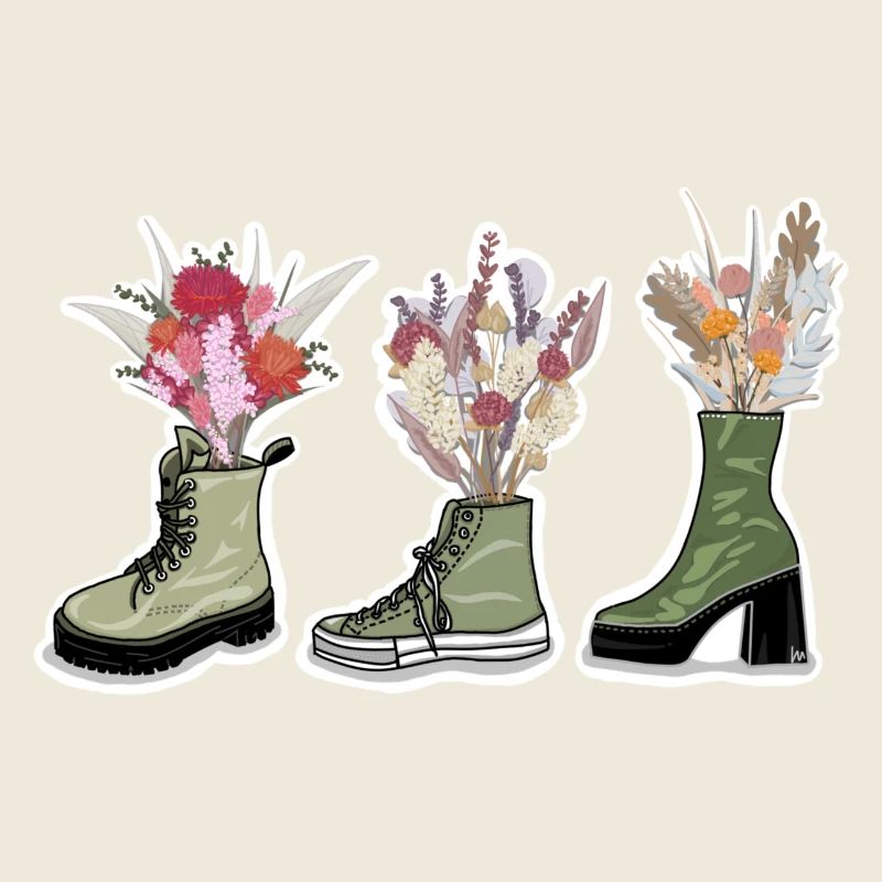 Chaussures à fleurs