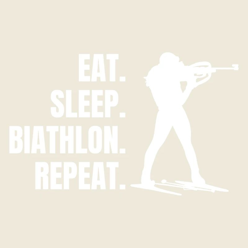 Biathlon Wintersport Geschenk Skifahrer Biathlet