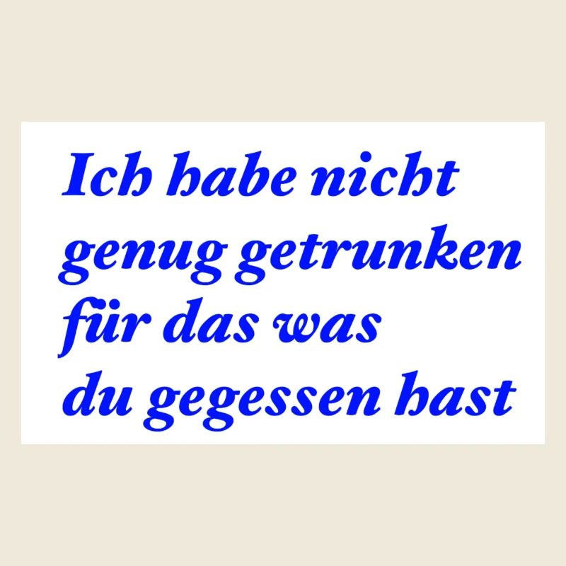 Nicht genug getrunken