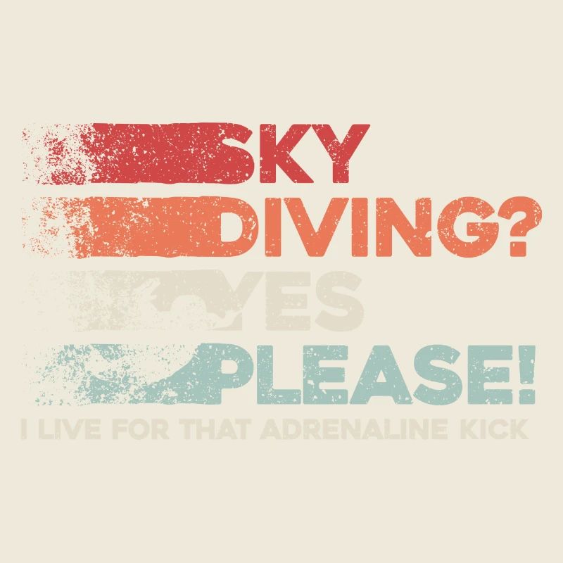 Sky Dive Fever Design. Perfektes Adrenalin-Geschenk