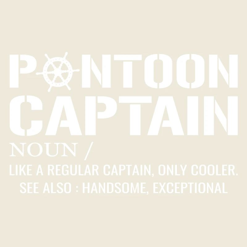 Ponton Kapitän Definition Lustiges Pontonboot