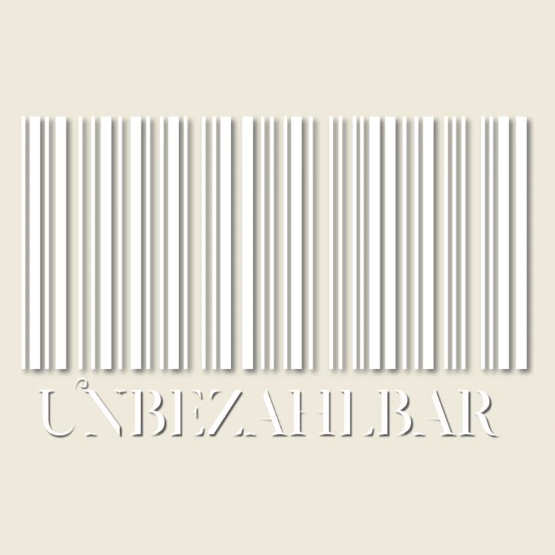 Abstrakter Barcode Design auf Kleidung
