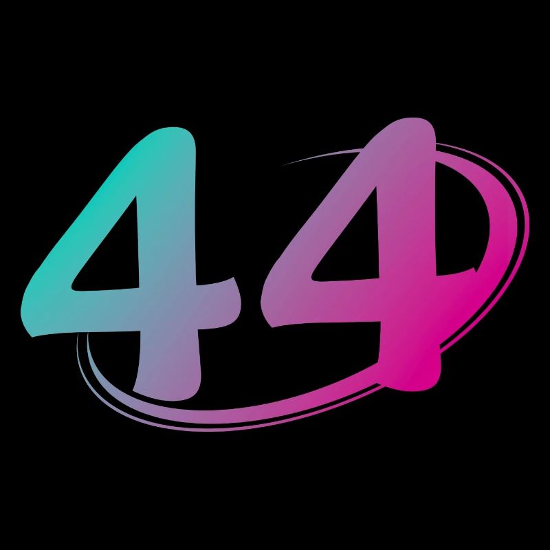 Nummer 44 mehrfarbig