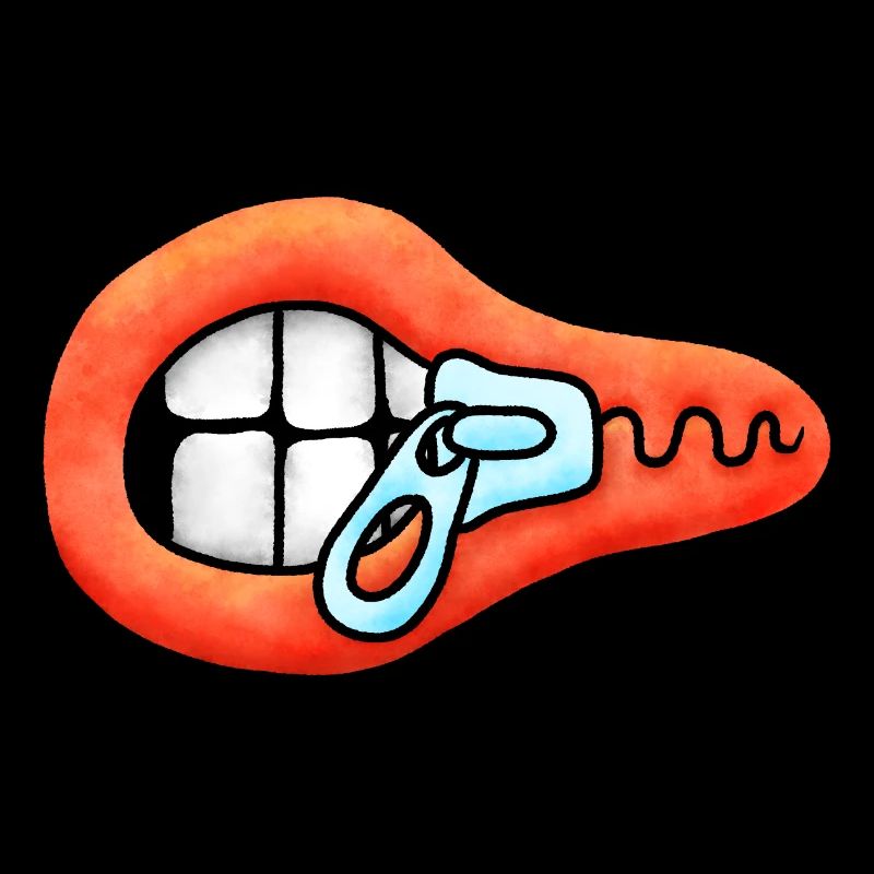 Illustration de bouche à glissière