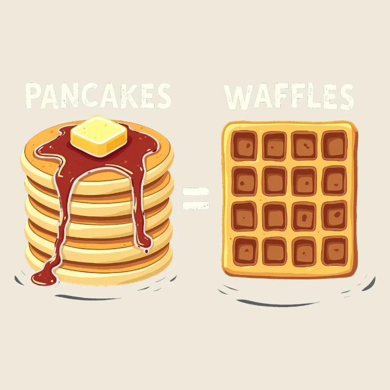 Pfannkuchen und Waffeln