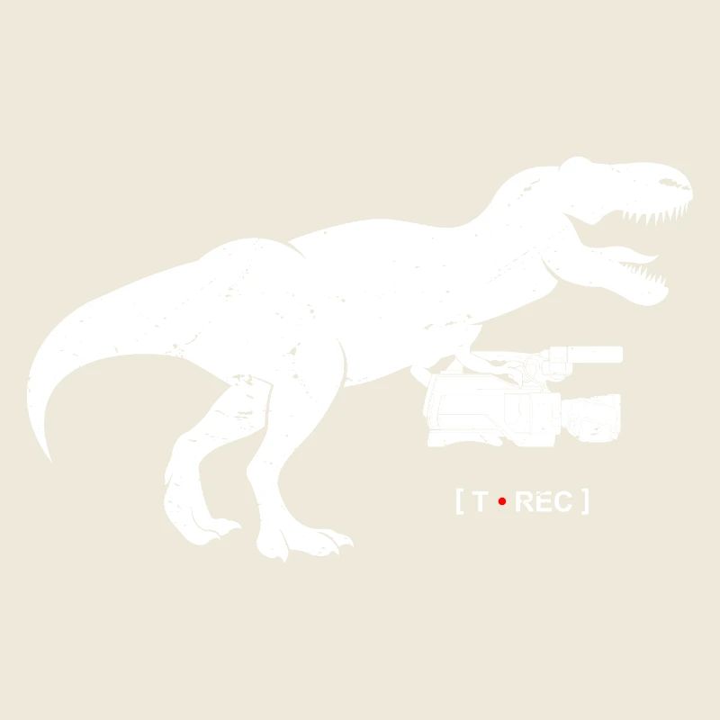 T-Rex Retro Blockflöte Silhouette