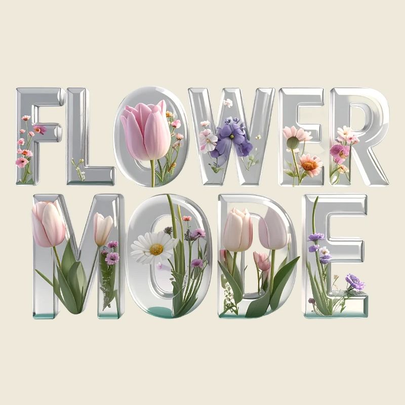 MODE FLEUR – Des lettres 3D pleines de fleurs