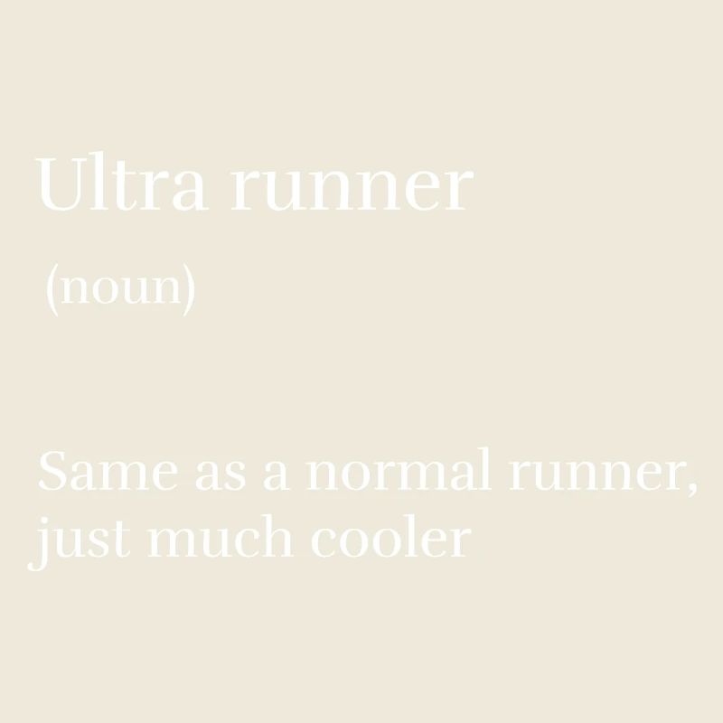 Ultra Runner Wie ein normaler Runner Nur viel gurren